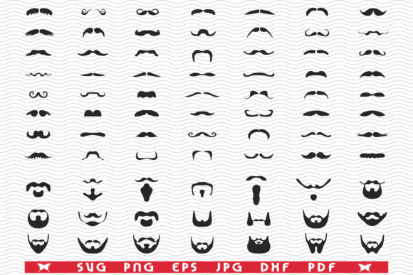 Beard, Black Silhouettes