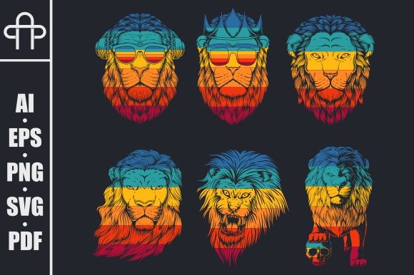 Lion Collection Retro