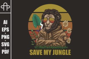 Lion Save My Jungle Retro