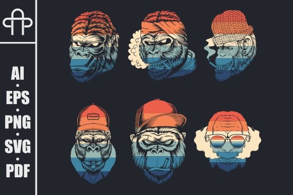 Monkey Smoke Collection Retro