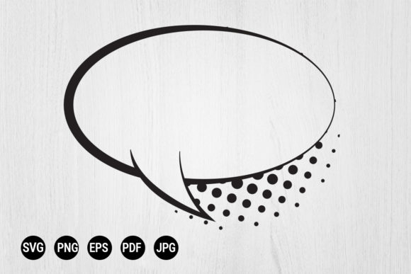 Retro Empty Comic Bubble