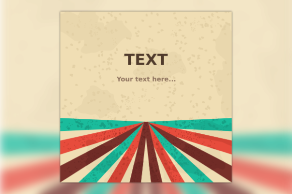 Retro Lines and Grunge Text Background