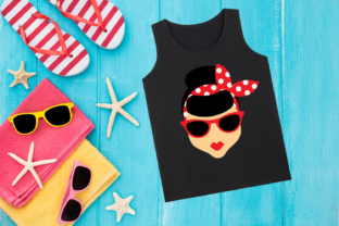 Rockabilly Girl with Bandanna Headband