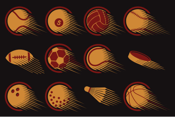 Sports Balls Retro for Design