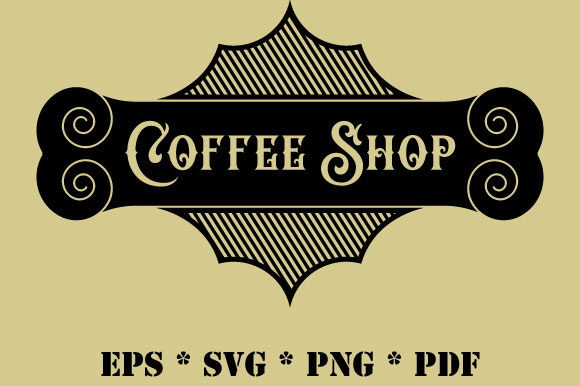Vintage Retro Coffee Shop Vector SVG