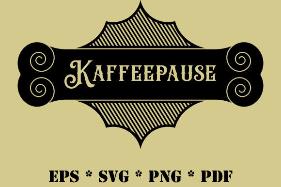 Vintage Retro Kaffeepause Vector SVG