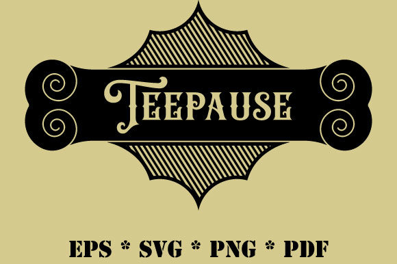 Vintage Retro Teepause Vector SVG